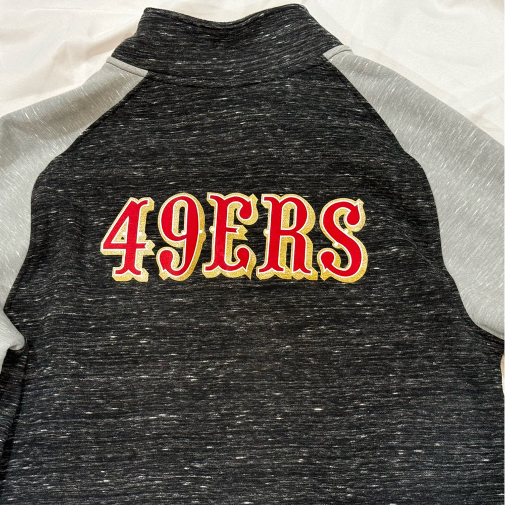 49ers Fanatics XL Zip up Sweater